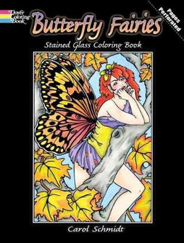 Cover image for Butterfly Fairies Stained Glass Coloring Book