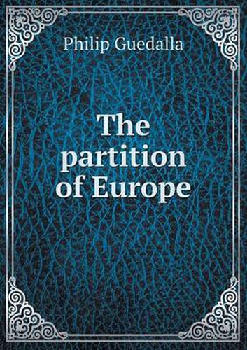 Cover image for The partition of Europe