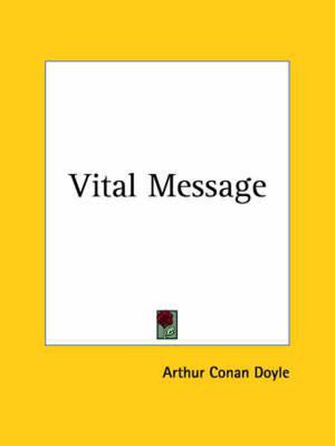 Cover image for Vital Message