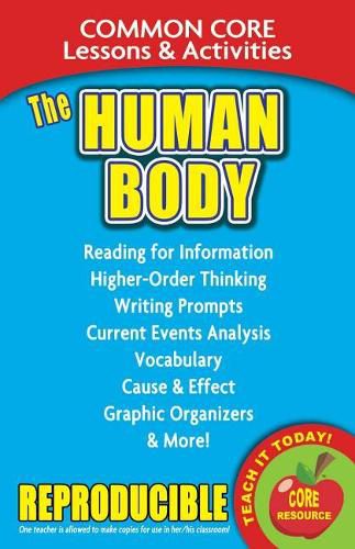 Cover image for The Human Body: Common Core Lessons & Activities