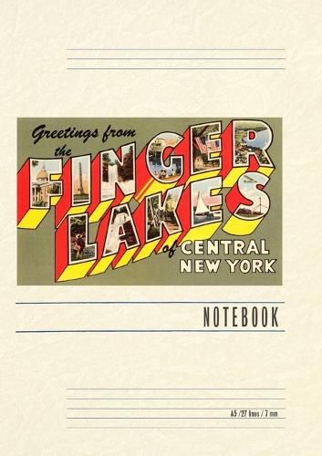 Cover image for Vintage Lined Notebook Greetings from the Finger Lakes, New York