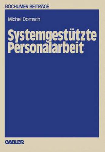 Cover image for Systemgestutzte Personalarbeit