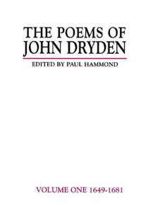 Cover image for The Poems of John Dryden: Volume One