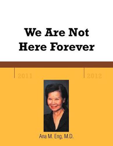 Cover image for We Are Not Here Forever