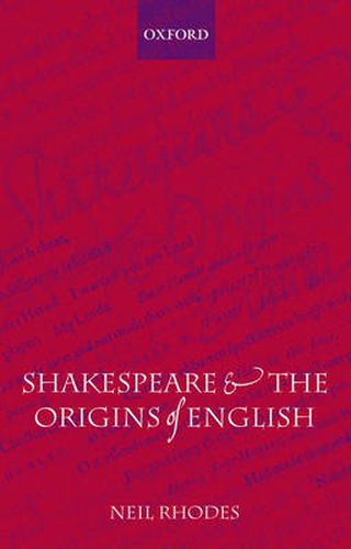 Cover image for Shakespeare and the Origins of English