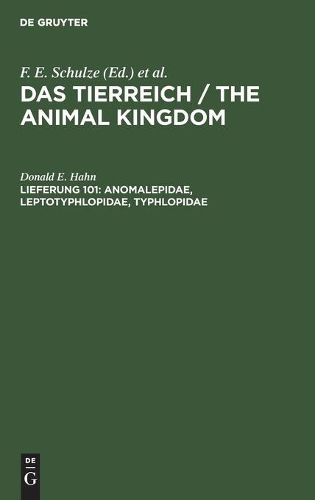 Cover image for Anomalepidae, Leptotyphlopidae, Typhlopidae