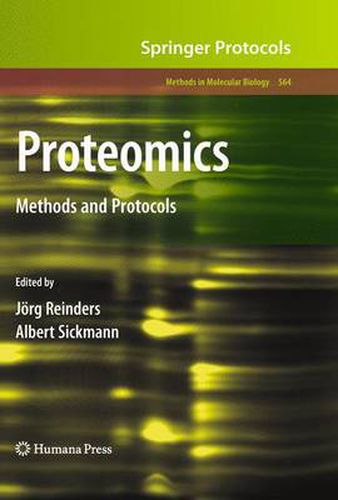 Cover image for Proteomics: Methods and Protocols