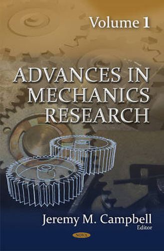 Cover image for Advances in Mechanics Research: Volume 1