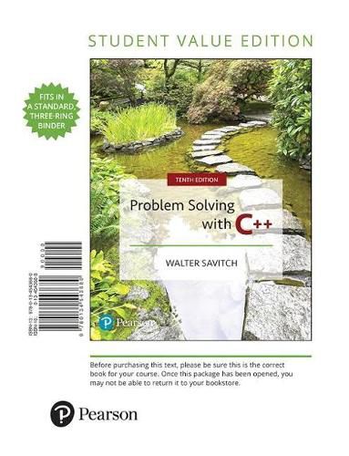 Cover image for Problem Solving with C++