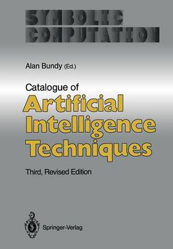 Cover image for Catalogue of Artificial Intelligence Techniques