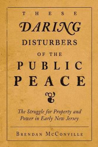 Cover image for These Daring Disturbers of the Public Peace: The Struggle for Property and Power in Early New Jersey