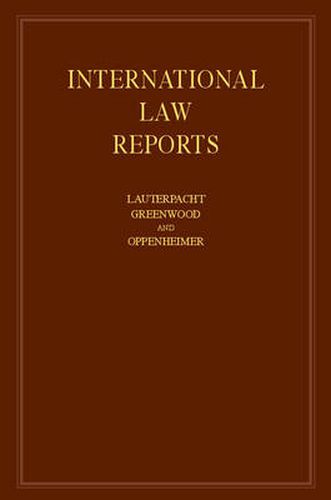 Cover image for International Law Reports