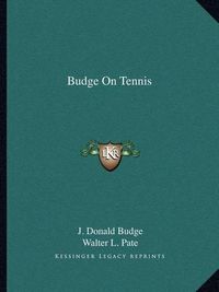 Cover image for Budge on Tennis