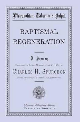 Cover image for Baptismal Regeneration