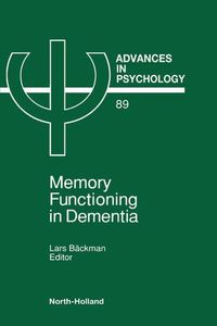 Cover image for Memory Functioning in Dementia