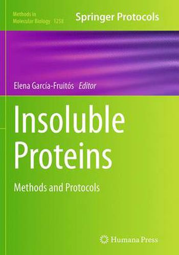 Cover image for Insoluble Proteins: Methods and Protocols