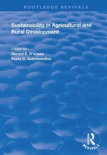 Cover image for Sustainability in Agricultural and Rural Development