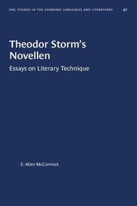 Cover image for Theodor Storm's Novellen: Essays on Literary Technique