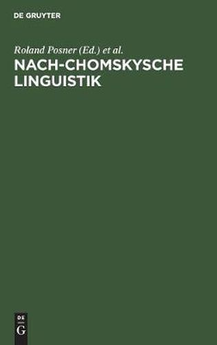 Cover image for Nach-Chomskysche Linguistik