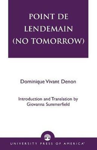 Cover image for Point de lendemain (No Tomorrow)