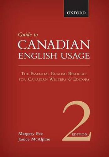 Cover image for Guide to Canadian English Usage: Reissue