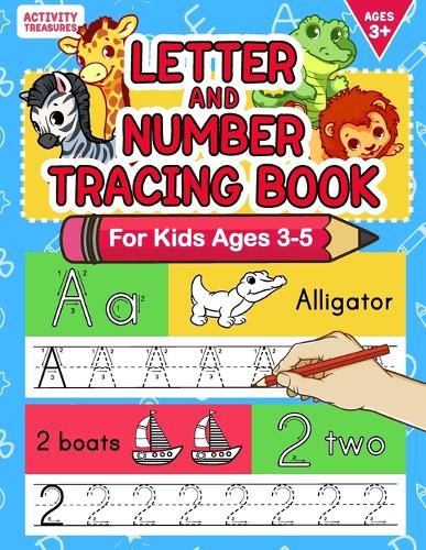 Cover image for Letter And Number Tracing Book For Kids Ages 3-5