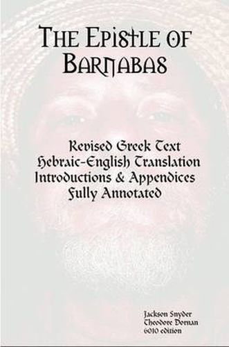 Cover image for The Epistle of Barnabas