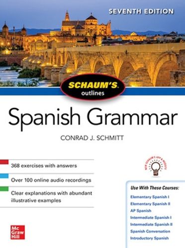 Cover image for Schaum's Outline of Spanish Grammar, Seventh Edition