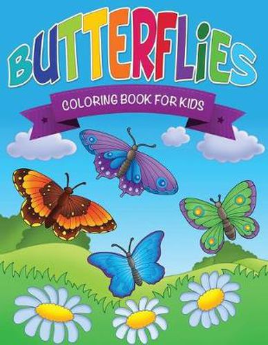 Cover image for Butterflies Coloring Book for Kids