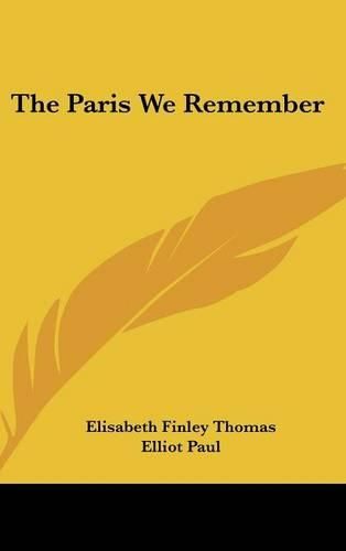 Cover image for The Paris We Remember