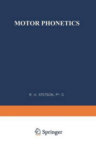 Cover image for Motor Phonetics: A Study of Speech Movements in Action