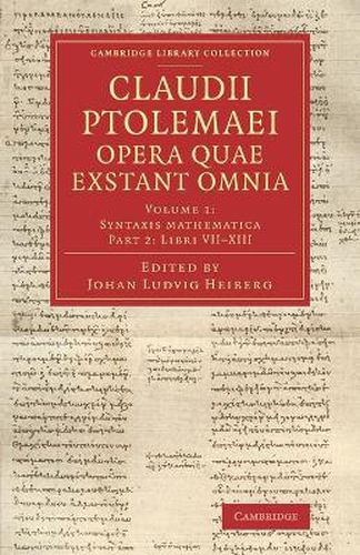 Cover image for Claudii Ptolemaei opera quae exstant omnia