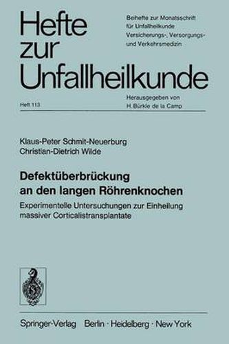 Cover image for Defektuberbruckung an den Langen Rohrenknochen