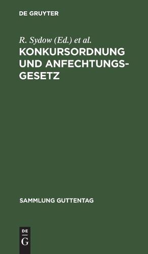 Cover image for Konkursordnung und Anfechtungsgesetz