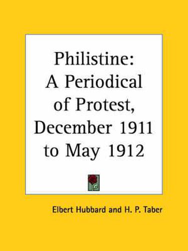 Cover image for Philistine: A Periodical of Protest Vol. 34 (1911)