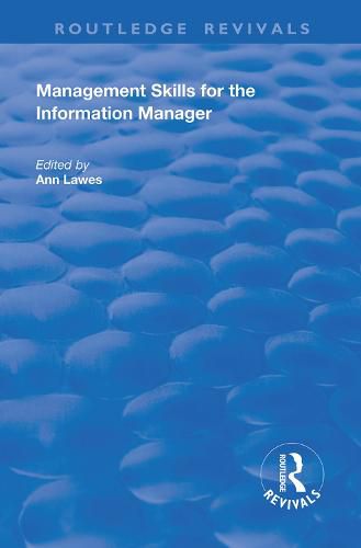 Cover image for Management Skills for the Information Manager