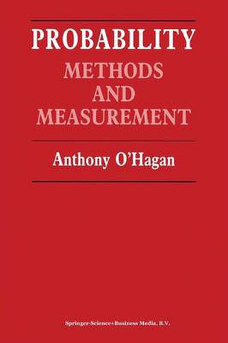 Cover image for Probability: Methods and measurement