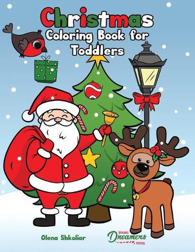 Cover image for Christmas Coloring Book for Toddlers: Coloring Book for Kids Ages 2-4