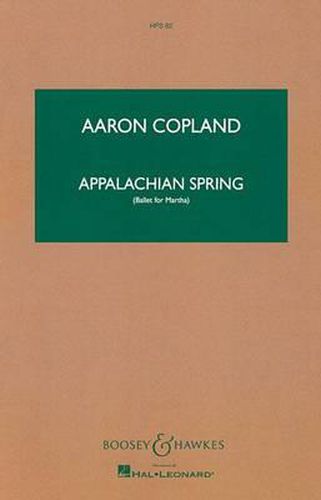Cover image for Appalachian Spring: Score