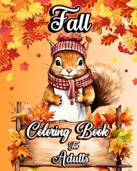 Cover image for Fall Coloring Book for Adults