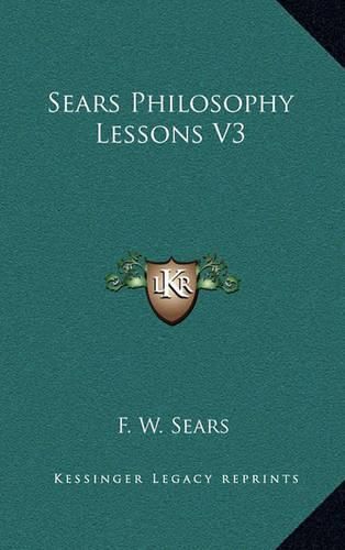 Cover image for Sears Philosophy Lessons V3