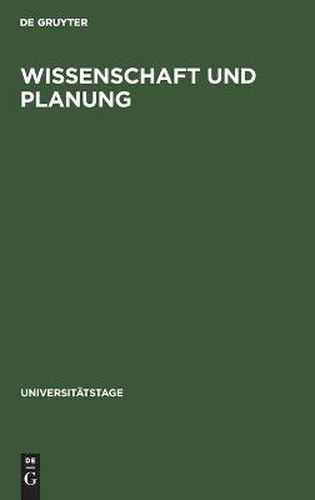 Cover image for Wissenschaft Und Planung