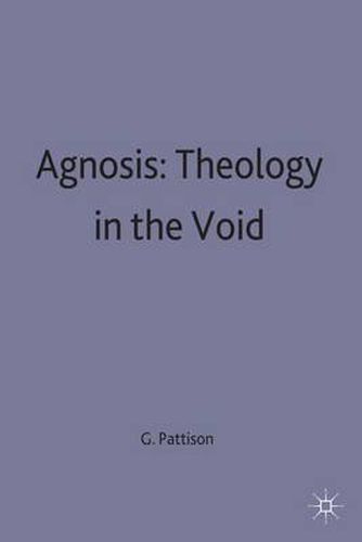 Cover image for Agnosis: Theology in the Void