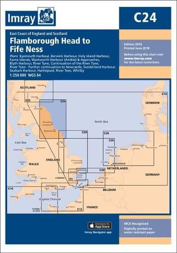 Cover image for Imray Chart C24: Flamborough Head to Fife Ness