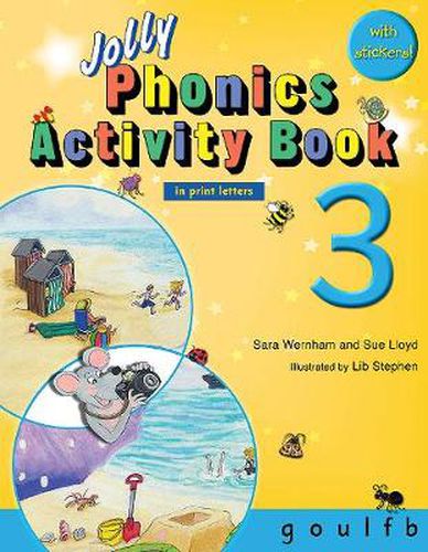 Cover image for Jolly Phonics Activity Book 3: In Print Letters (American English edition)