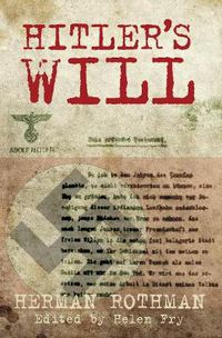 Cover image for Hitler's Will