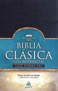 Cover image for RV 1909 Biblia Clasica con Referencia, negro imitacion piel