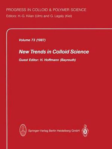 Cover image for New Trends in Colloid Science