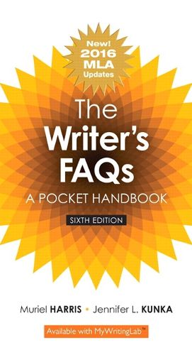 Cover image for Writer's FAQs, The: A Pocket Handbook, MLA Update