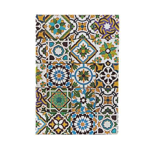Cover image for Porto (Portuguese Tiles) Midi Dot-Grid Hardback Journal (Elastic Band Closure)